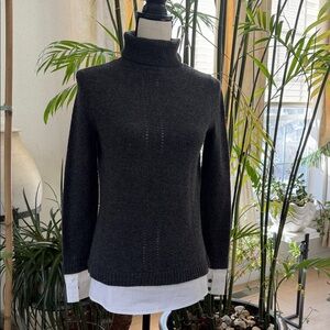 Simply Vera Vera Wang Charcoal Turtleneck Sweater